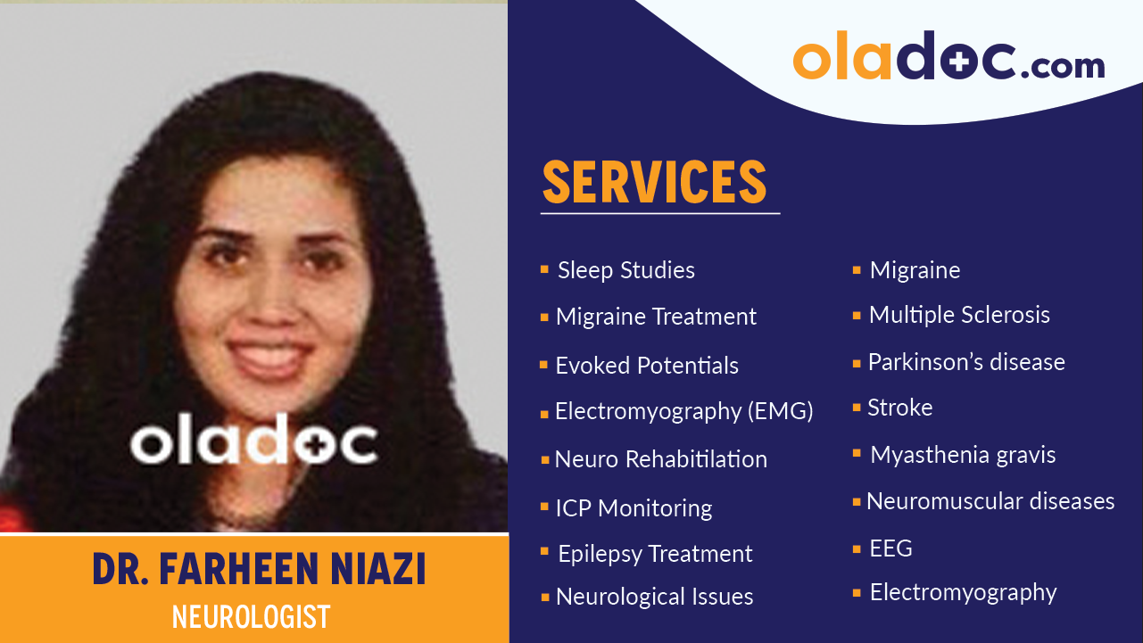 Services  provided by  Dr. Farheen Niazi